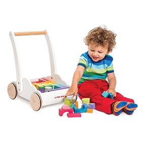 Le Toy Van Petilou Kocsi szivárványos kockákkal
