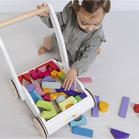 Le Toy Van Petilou Kocsi szivárványos kockákkal