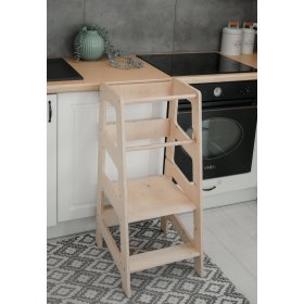 Montessori tanulótorony Sara MAXI 90 - természetes, LilaBaby