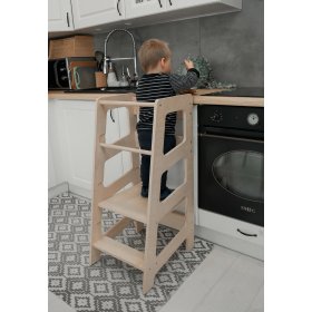 Montessori tanulótorony Sara MAXI 90 - természetes, LilaBaby