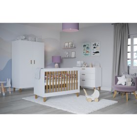 KUBI gyerekágy 120 x 60 cm - fehér, All Meble