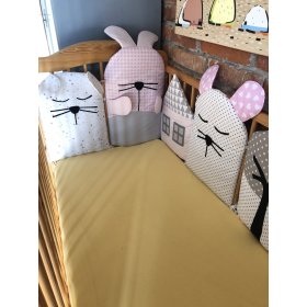 Sweet Dream - Moduláris ágykabát - rózsaszín-szürke