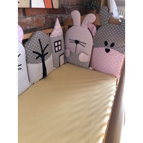 Sweet Dream - Moduláris ágykabát - rózsaszín-szürke