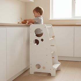Montessori tanulótorony Luna - fehér