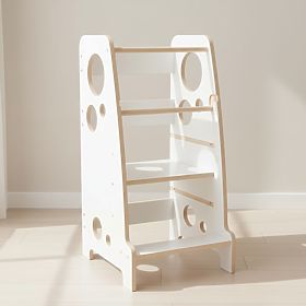 Montessori tanulótorony Luna - fehér
