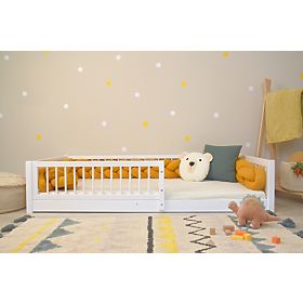 Montessori Woodie Plus gyerekágy - fehér, Ourbaby®