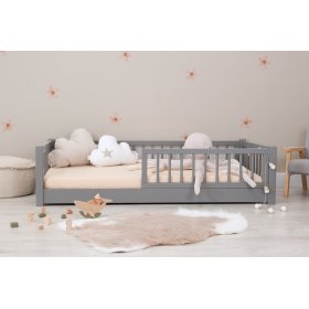Gyermek alacsony ágy Montessori Ourbaby - szürke, Ourbaby
