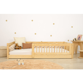Alacsony ágy gyerekeknek Montessori Ourbaby Plus - természetes