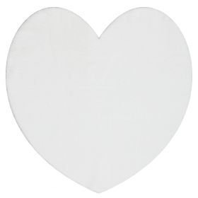 Mosható SHAPE 3105 Szív Shaggy szőnyeg - elefántcsont plüss, csúszásmentes, F.H.Kabis