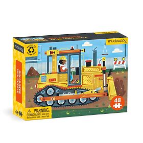 Mudpuppy Buldozer Puzzle 48 darabos, Mudpuppy