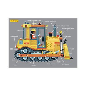 Mudpuppy Buldozer Puzzle 48 darabos