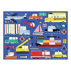 Mudpuppy Puzzle Közlekedési eszközök szövetzsákban 36 darab, Mudpuppy