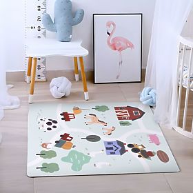 Nagy EVA habszivacs játszószőnyeg gyerekeknek Farm 90,5x90,5 cm 21 db ECOTOYS