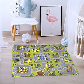Nagy EVA habszőnyeg gyerekeknek Város 90,5x90,5 cm 21 db ECOTOYS