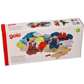 Öltöztethető macik fa dobozban