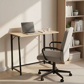 Összecsukható számítógépasztal 80x45 cm laptopasztal világos tölgy loft ModernHome