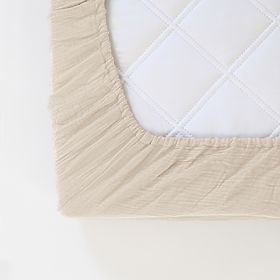Ourbaby muszlin lepedő 180x80 cm - ekrü