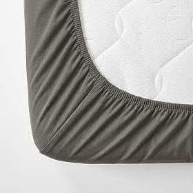 Pamut lepedő 180x80 cm - sötétszürke