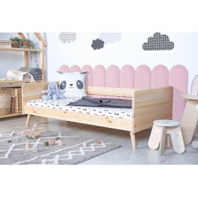 Obluček kárpitozott panel - púderrózsaszín