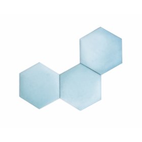 Kárpitozott panel Hexagon- babakék, MIRAS