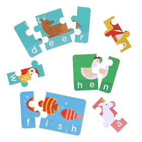 Petit Collage Az első állatos betűző puzzle-m