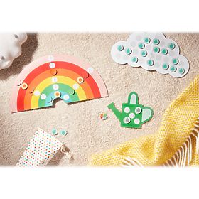 Petit Collage Kooperatív játék Rain, rain, rainbow