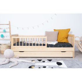 Gyerekágy sorompós TEDDY - természetes, Ourbaby®