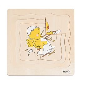 Réteges puzzle a tyúk életéről