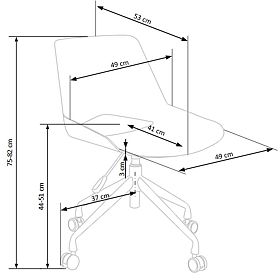 Skorpió irodai szék - hamuszürke