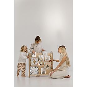 SLIM M könyvespolc - természetes