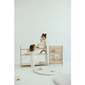 SLIM S könyvespolc - természetes