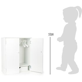 Small Foot Babaruhásszekrény fehér - sérült csomagolás
