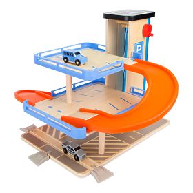 small foot Fa fából készült emeletes garázs lifttel