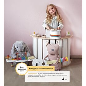 small foot Fa fából készült zenés hangszerkészlet pöttyökkel