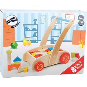 small foot Fa járóka kockákkal a kocsiban