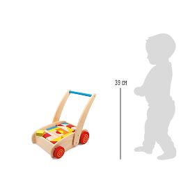 small foot Fa járóka kockákkal a kocsiban