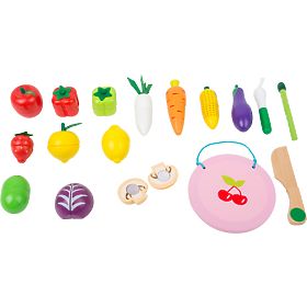 small foot Fa játékkészlet gyümölcsökkel és zöldségekkel - sérült csomagolás, small foot