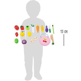 small foot Fa játékkészlet gyümölcsökkel és zöldségekkel - sérült csomagolás