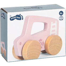 small foot Fa játékkocsi tolható Rózsaszín