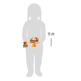 small foot Fa születésnapi gyümölcstorta