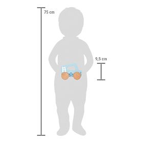 small foot Fa tolható autó Kék