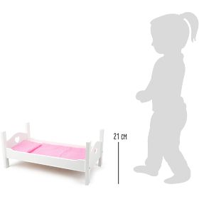 small foot Fehér fa babaágy