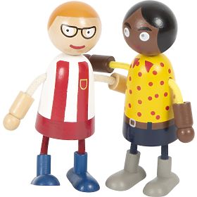 small foot Hajlítható babák család gyerekkel, small foot