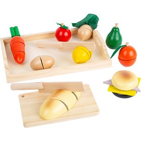 small foot Vágó fa élelmiszerek reggeli - sérült csomagolás