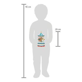 small foot Zenélő doboz kék hintaló körhinta