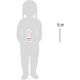 small foot Zenélő doboz rózsaszín körhintás lovacskákkal