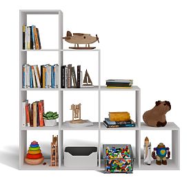 Step 4X4 FEHÉR Polc