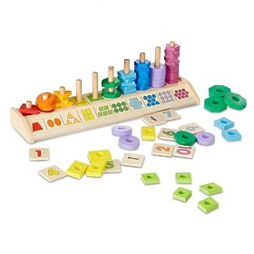 Számolás, formák és színek tanuló puzzle
