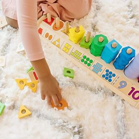 Számolás, formák és színek tanuló puzzle