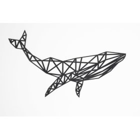 Fából készült geometrikus festmény - Bálna - különböző színekben, Elka Design